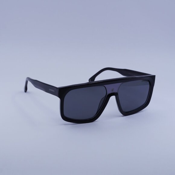 CARRERA 1061/S 008A M9 Sunglasses Black Square Frame, Grey Polarized Lenses - Picture 4 of 11